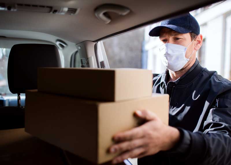 ecommerce deliver mask